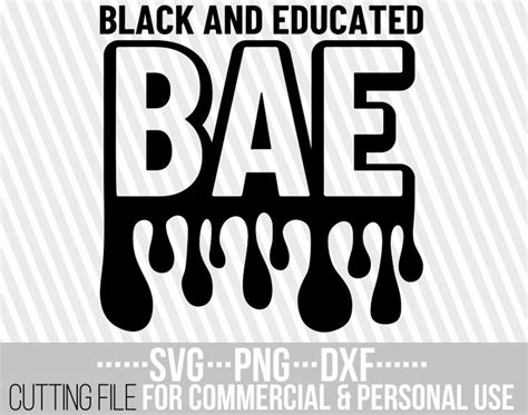 Black And Educated Svg Bae Svg Black Girl Magic Africa Etsy