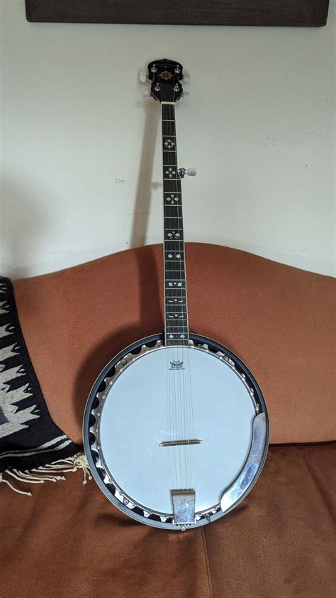 Oscar Schmidt Ob Lh Left Handed String Mahogany Resonator Banjo