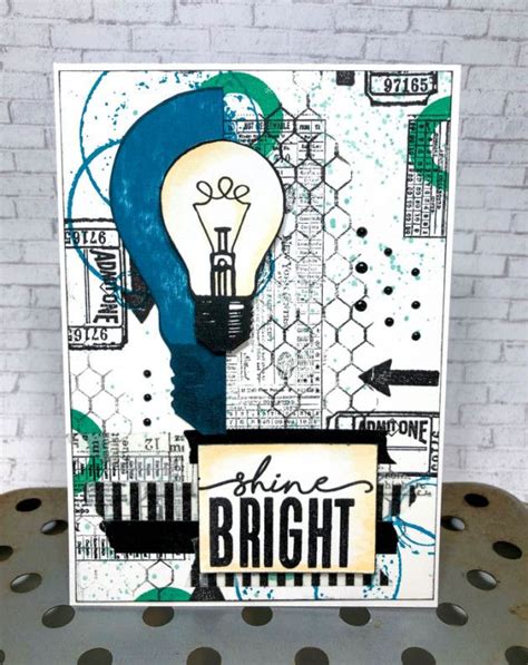 Create A Stamped Collage Using Stazon Pigment Inkpad On Imagine Blog