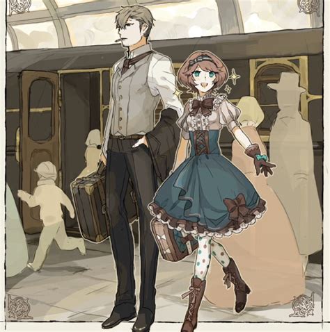 Anime Boy And Girl Victorian Anime Girl