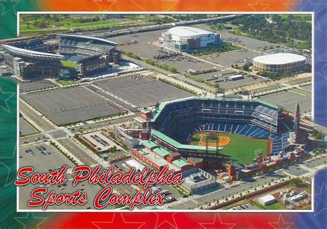 South Philadelphia Sports Complex Pa 638 Stadium Postcards