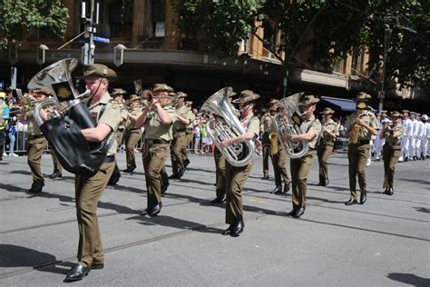 Australian Army Officers Participate At 2019 Australia Day Parade In