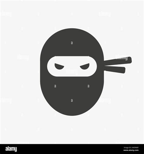 Ninja Warrior Vector Icon Ninja Head Logo Stock Vector Image And Art Alamy