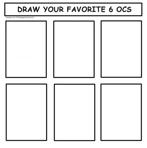 6 Oc Challenge Template By Thepuppetmaster923 On Deviantart