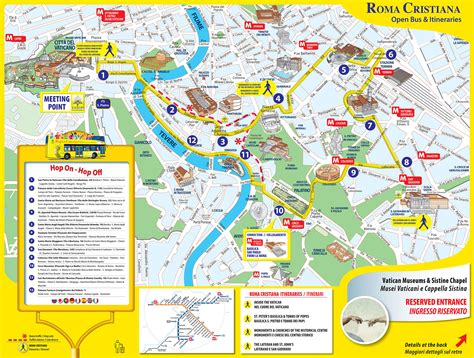 Map Of Rome Tourist Attractions Sightseeing And Tourist Tour