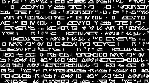 Pal Motion 487 A Screen Of Scrolling Text Alien Letters Or Code