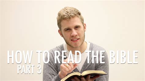 How To Read The Bible Part 3 Youtube
