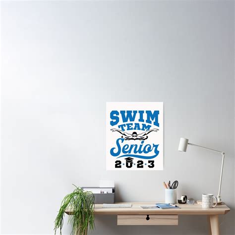 Swim Team Senior 2023 Poster For Sale By Jaygo Redbubble
