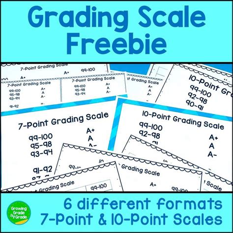 This Freebie Grading Scale Chart Will Make Your Grading Task A Little