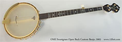 2005 Ome Sweetgrass Open Back Custom Banjo Sold