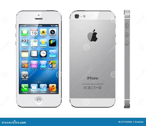 Apple Iphone 5 White Editorial Photography Image 27155362