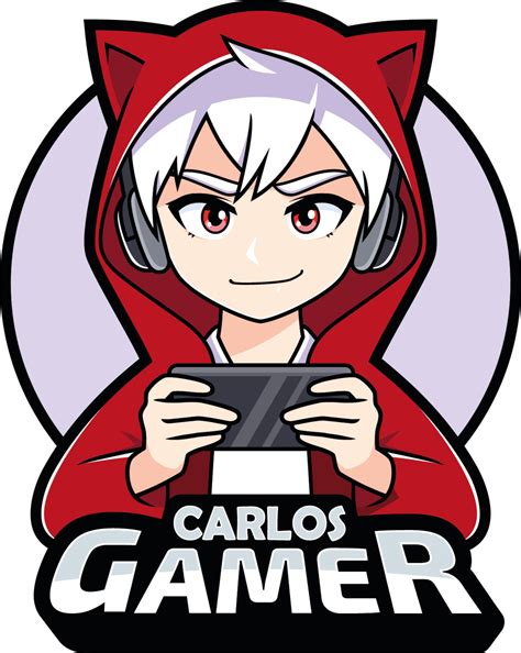 Gamer Anime Boy Illustration Sticker Tenstickers