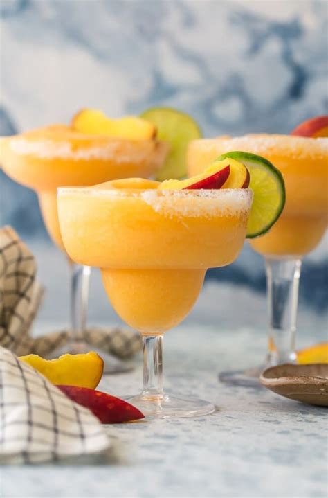 Skinny Peach Frozen Margarita Recipe The Cookie Rookie Video