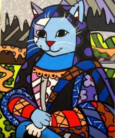 Admin temmuz 28, 2020 grundschule leave a comment 13 views. Mona Cat - Romero britto from Brazil. | Art | Pinterest ...