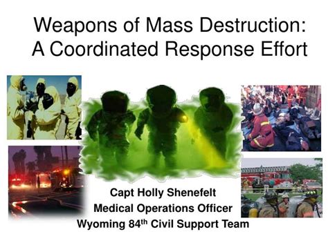 Ppt Weapons Of Mass Destruction A Coordinated Response Effort