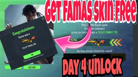 Players will have one jigsaw puzzle piece by default on the board and they can copy and share this code to get new. Permanent? T.R.A.P Famas Gun skin in Free fire Code word ...