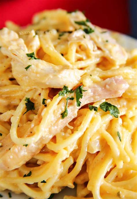 Cheesy Chicken Spaghetti Taste Of The Frontier