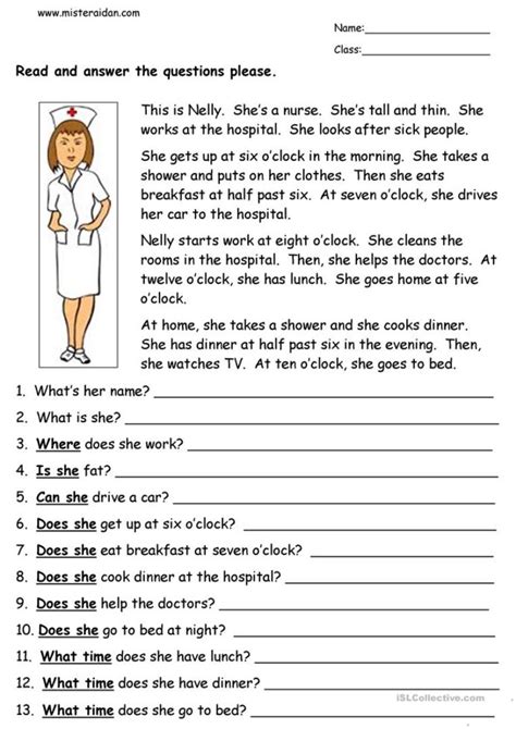 English test for grade 7 by kawaii this contains of 40 multiple choice and 10 question and answer. Sample Of Integers Simple English Comprehension Worksheets ...