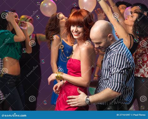 Couple Dancing Flirting In Night Club Stock Image Image Of Colorful Loud 27161097