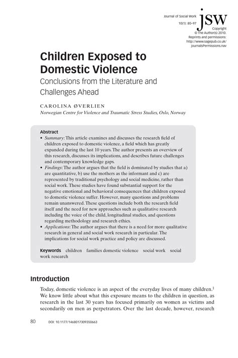 Research Papers On Domestic Violence And Children Appointments At
