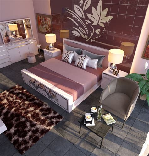 Bedroom Modern Bedroom Interior For 3dsmax And Vray Render 3d Model