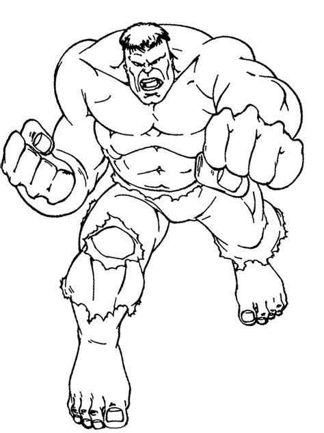 Dibujos Para Colorear Hulk - Dibujos Para Dibujar
