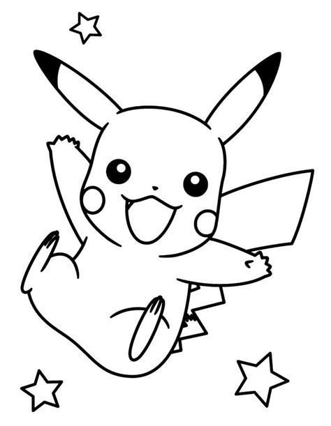 Top 10 Pikachu Coloring Pages And Coloring Sheets For Kids Share