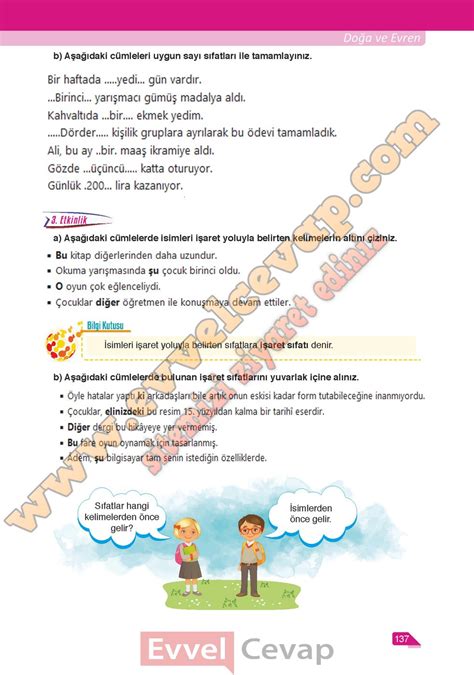 6 Sınıf Ata Yayıncılık Türkçe Ders Kitabı Cevapları Sayfa 134 135 136