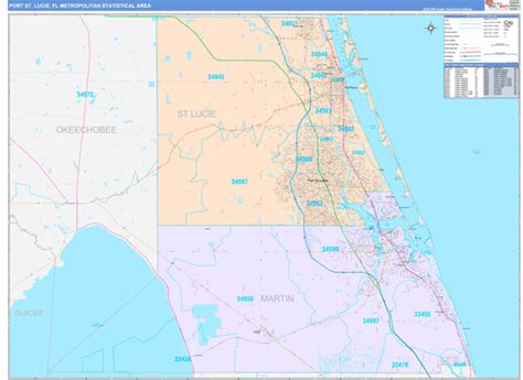 Maps Of Port St Lucie Metro Area Florida