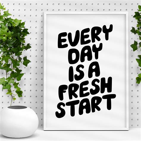 On The High Street Locally Sourced Fresh Start Typography Prints