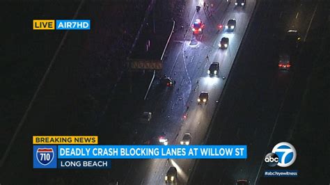 Deadly Crash Prompts Partial Closure Of Northbound 710 Freeway In Long