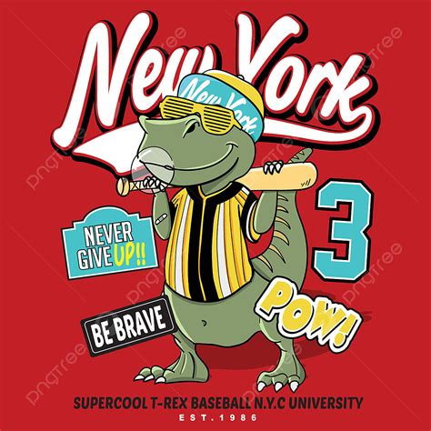 Baseball T Shirt Vector Hd Images Cool Dinosaur Playing Baseball For T