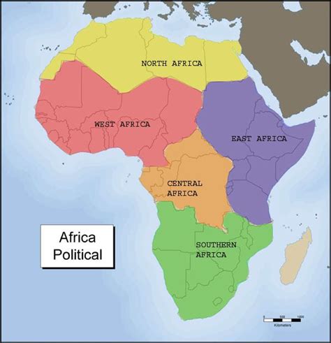 Five Region Of Africa Map Two Five Regions Of Africa Coach1