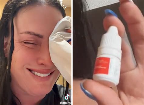 drowsy mom mistakes nail glue for eyedrops glues eye shut