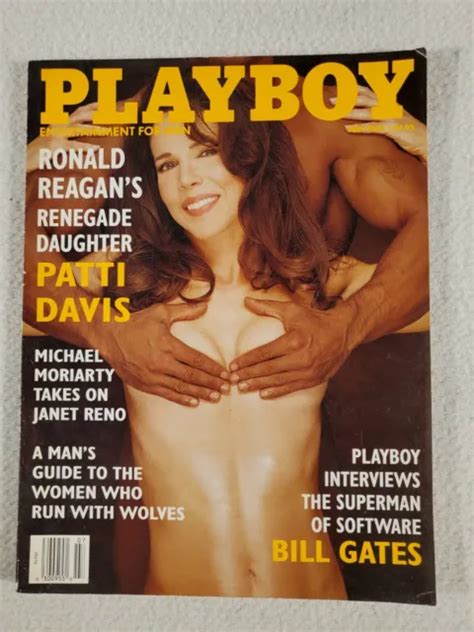 PLAYBOY MAGAZINE JULY Playmate Traci Adell Patti Davis Nude Bill Gates PicClick