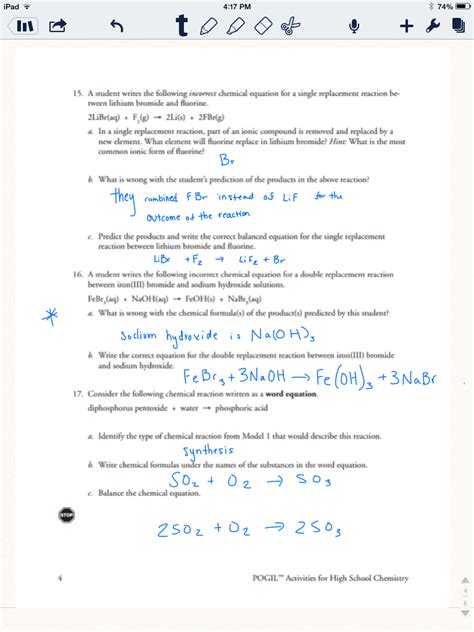You could quickly download this types of chemical reactions pogil answer key after getting deal. Pogil Types Of Chemical Reactions Key + My PDF Collection 2021