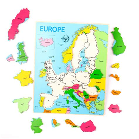 Europe Inset Wooden Puzzle By Crafts4kids