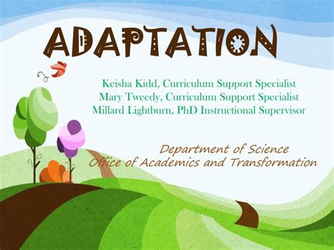 Ppt Adaptation Powerpoint Presentation Free Download Id4605106