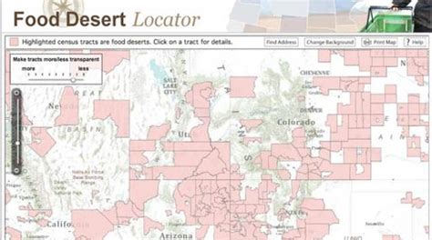 In fact, according to a newsweek article. New Tool from USDA Pinpoints Nation's Food Deserts