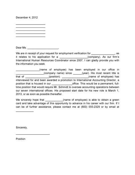 Employment Verification Request Letter For Your Needs Letter Template