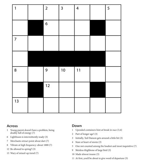 Easy Crossword Puzzles Free Printable Customize And Print
