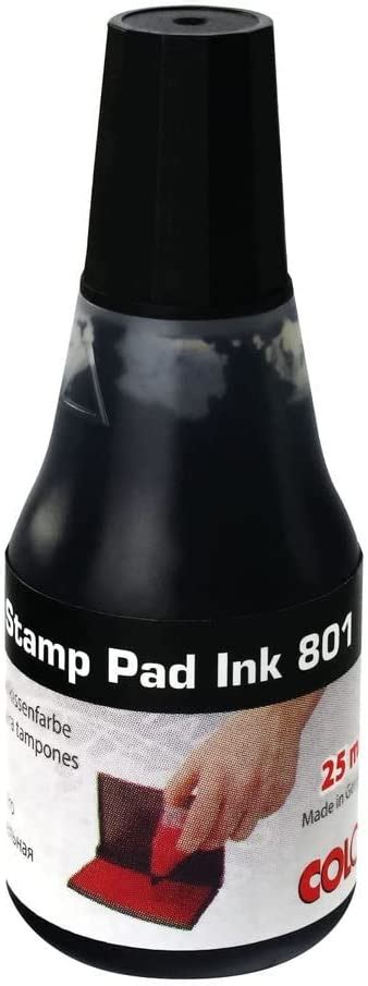 Colop 801 Stamp Pad Ink Black 25ml 109732 High Quality Water