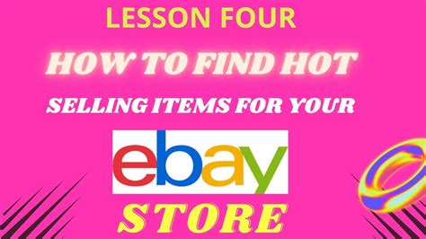 how to find the hot selling products for your ebay store youtube