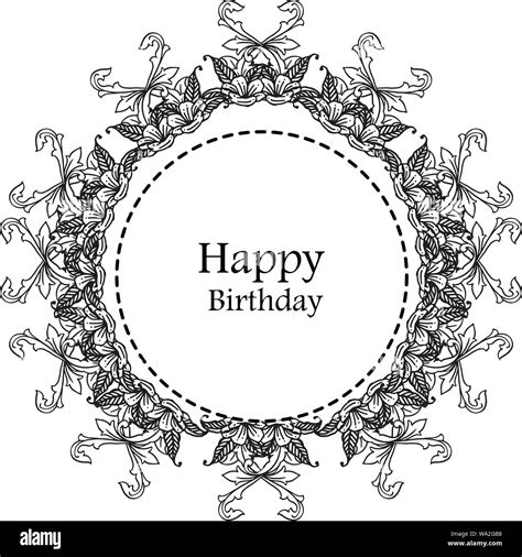 Happy Birthday Background Template Of Greeting Card Invitation Card