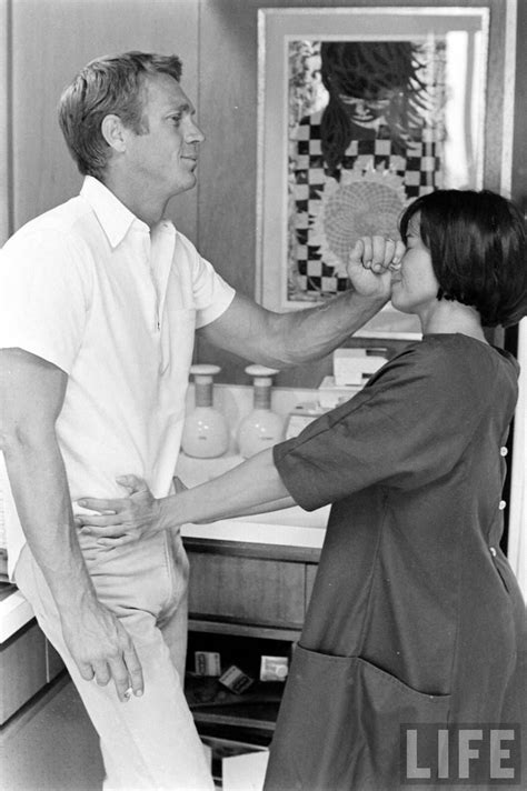 Steve Mcqueen And Wife Neile Adams Horsing Around At Home For Life