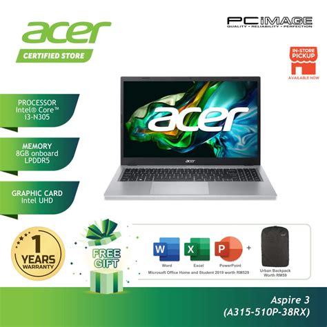 Acer Aspire 3 A315 510p Price In Malaysia And Specs Rm2199 Technave