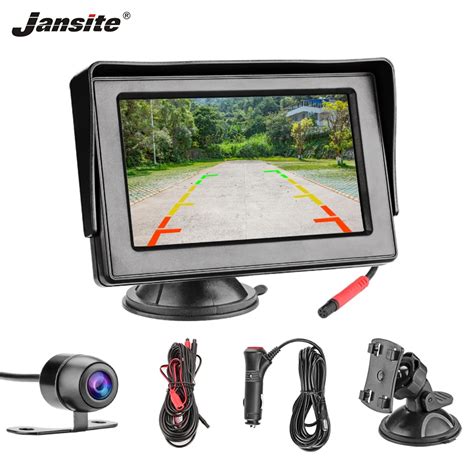 Jansite 43 Tft Lcd Car Monitor Display Cameras Reverse Camera Parking