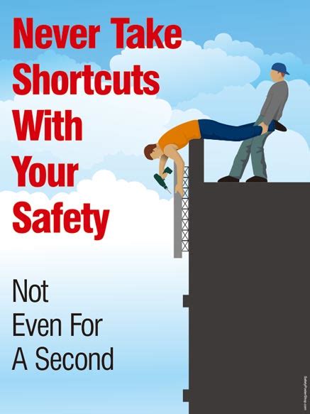 Take 5 Safety Poster Never Take Shortcuts Safety Poster Safety Riset