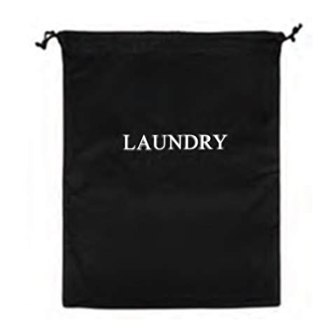 100 Cotton Black Laundry Bag