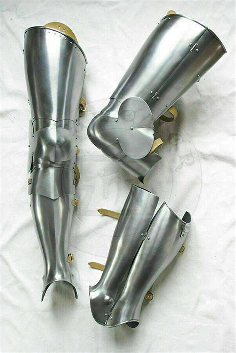 Steel Greaves Leg Guard Armor Leg Covering Reenactment Larp Etsy